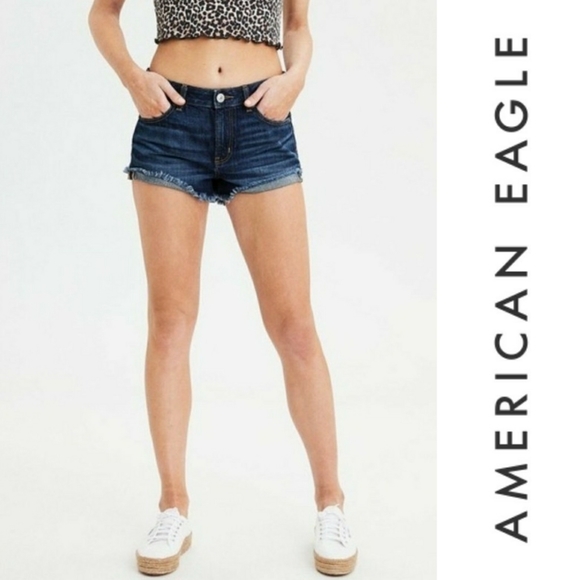 american eagle cut off jean shorts